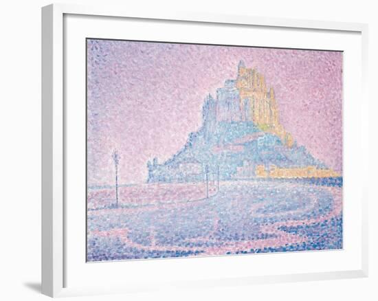 Mont Saint-Michel, Fog and Sun, 1897-Paul Signac-Framed Giclee Print