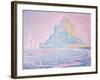 Mont Saint-Michel, Fog and Sun, 1897-Paul Signac-Framed Giclee Print