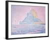 Mont Saint-Michel, Fog and Sun, 1897-Paul Signac-Framed Giclee Print