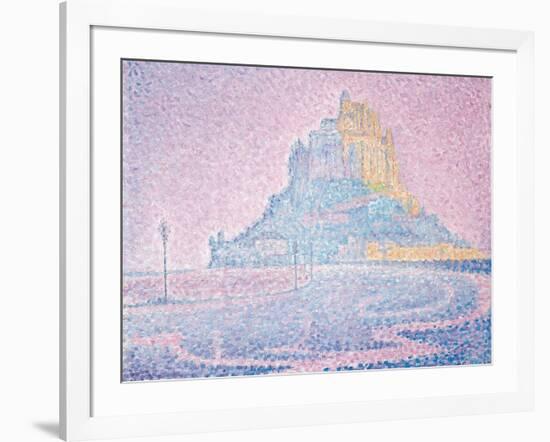 Mont Saint-Michel, Fog and Sun, 1897-Paul Signac-Framed Giclee Print