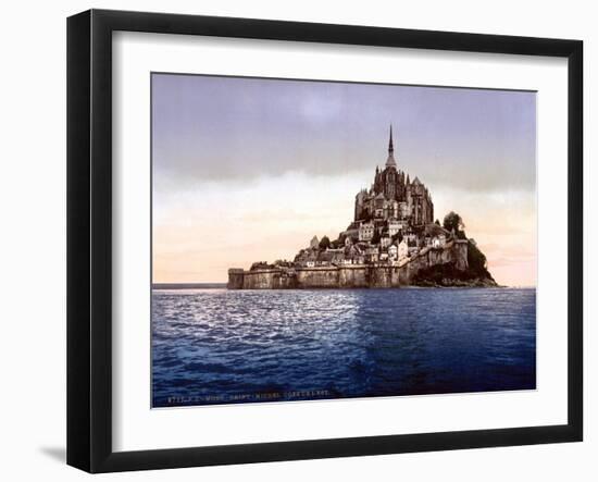 Mont Saint-Michel, France, 1890s-Science Source-Framed Giclee Print