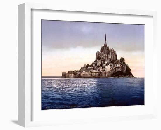 Mont Saint-Michel, France, 1890s-Science Source-Framed Giclee Print