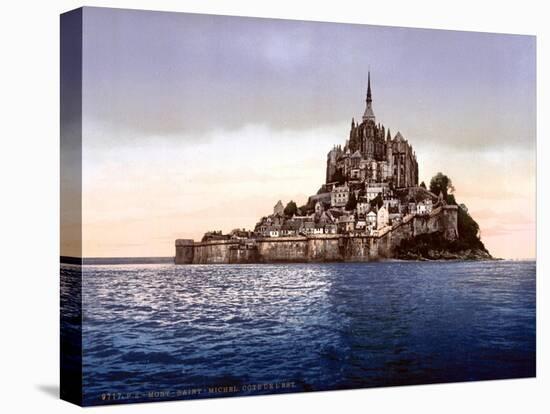 Mont Saint-Michel, France, 1890s-Science Source-Stretched Canvas