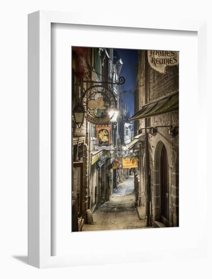 Mont Saint Michel La Grande Rue-Philippe Manguin-Framed Photographic Print