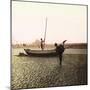 Mont-Saint-Michel (Manche), Fishing on the Shore-Leon, Levy et Fils-Mounted Photographic Print