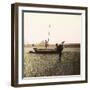 Mont-Saint-Michel (Manche), Fishing on the Shore-Leon, Levy et Fils-Framed Premium Photographic Print