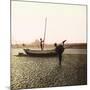 Mont-Saint-Michel (Manche), Fishing on the Shore-Leon, Levy et Fils-Mounted Photographic Print