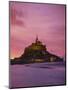 Mont Saint-Michel (Mont St. Michel) at Sunset, La Manche Region, Normandy, France, Europe-Roy Rainford-Mounted Photographic Print