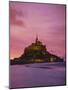 Mont Saint-Michel (Mont St. Michel) at Sunset, La Manche Region, Normandy, France, Europe-Roy Rainford-Mounted Photographic Print