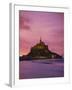 Mont Saint-Michel (Mont St. Michel) at Sunset, La Manche Region, Normandy, France, Europe-Roy Rainford-Framed Photographic Print