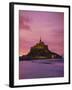 Mont Saint-Michel (Mont St. Michel) at Sunset, La Manche Region, Normandy, France, Europe-Roy Rainford-Framed Photographic Print