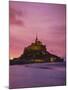 Mont Saint-Michel (Mont St. Michel) at Sunset, La Manche Region, Normandy, France, Europe-Roy Rainford-Mounted Photographic Print