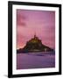 Mont Saint-Michel (Mont St. Michel) at Sunset, La Manche Region, Normandy, France, Europe-Roy Rainford-Framed Photographic Print