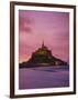 Mont Saint-Michel (Mont St. Michel) at Sunset, La Manche Region, Normandy, France, Europe-Roy Rainford-Framed Photographic Print