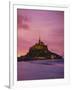 Mont Saint-Michel (Mont St. Michel) at Sunset, La Manche Region, Normandy, France, Europe-Roy Rainford-Framed Photographic Print