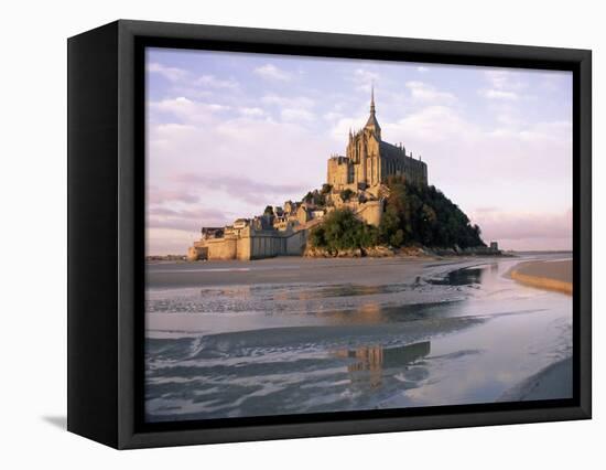 Mont Saint Michel (Mont-St. Michel), Manche, Normandie (Normandy), France-Bruno Morandi-Framed Stretched Canvas