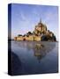 Mont Saint Michel (Mont-St. Michel), Manche, Normandie (Normandy), France-Bruno Morandi-Stretched Canvas