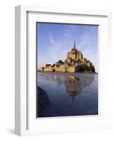 Mont Saint Michel (Mont-St. Michel), Manche, Normandie (Normandy), France-Bruno Morandi-Framed Photographic Print