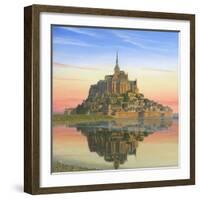 Mont Saint Michel Morn-Richard Harpum-Framed Art Print