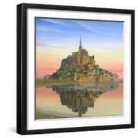 Mont Saint Michel Morn-Richard Harpum-Framed Art Print