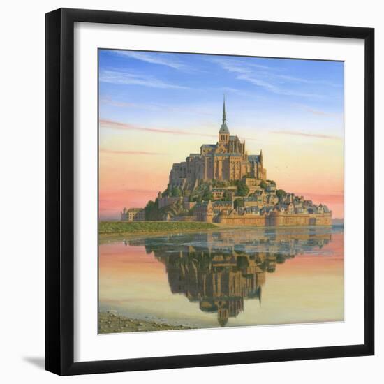 Mont Saint Michel Morn-Richard Harpum-Framed Art Print