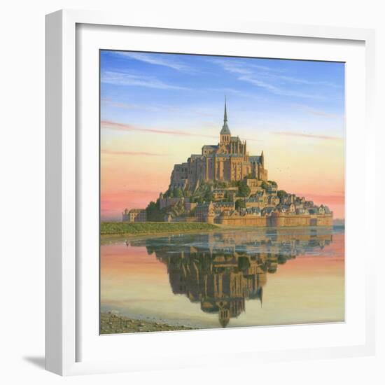 Mont Saint Michel Morn-Richard Harpum-Framed Art Print