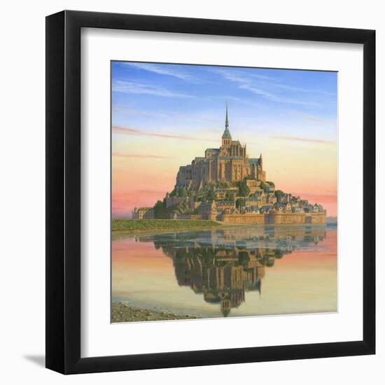 Mont Saint Michel Morn-Richard Harpum-Framed Art Print