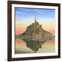 Mont Saint Michel Morn-Richard Harpum-Framed Art Print