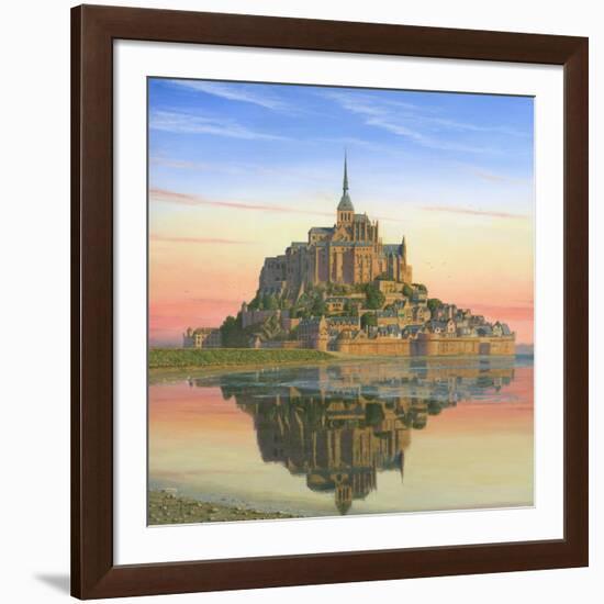 Mont Saint Michel Morn-Richard Harpum-Framed Art Print