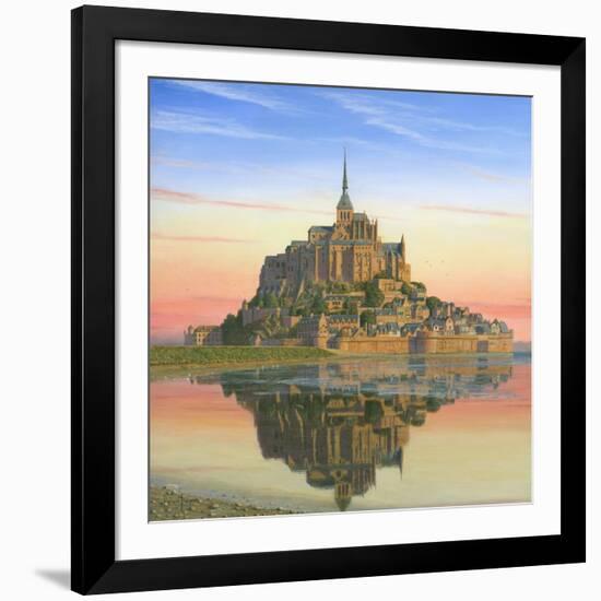 Mont Saint Michel Morn-Richard Harpum-Framed Art Print