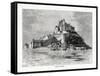 Mont-Saint-Michel, Normandy, France, 1879-C Laplante-Framed Stretched Canvas