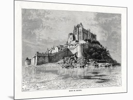 Mont-Saint-Michel, Normandy, France, 1879-C Laplante-Mounted Giclee Print