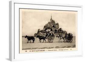 Mont-Saint-Michel, Normandy, France, Early 20th Century-null-Framed Giclee Print