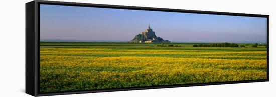 Mont Saint Michel Normandy France-null-Framed Stretched Canvas