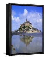 Mont-Saint-Michel, Normandy, France-Roy Rainford-Framed Stretched Canvas