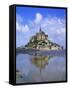 Mont-Saint-Michel, Normandy, France-Roy Rainford-Framed Stretched Canvas