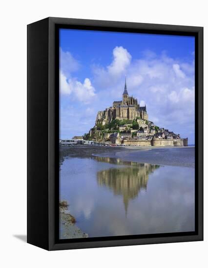 Mont-Saint-Michel, Normandy, France-Roy Rainford-Framed Stretched Canvas