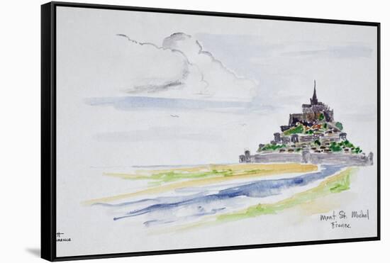 Mont Saint-Michel, Normandy, France-Richard Lawrence-Framed Stretched Canvas