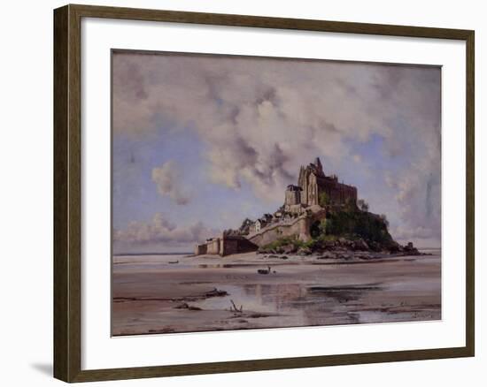 Mont Saint-Michel, North-East Side, 1881-Emmanuel Lansyer-Framed Giclee Print