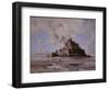 Mont Saint-Michel, North-East Side, 1881-Emmanuel Lansyer-Framed Giclee Print