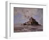 Mont Saint-Michel, North-East Side, 1881-Emmanuel Lansyer-Framed Giclee Print