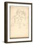 Mont Saint-Michel (Pencil on Paper)-Claude Monet-Framed Giclee Print