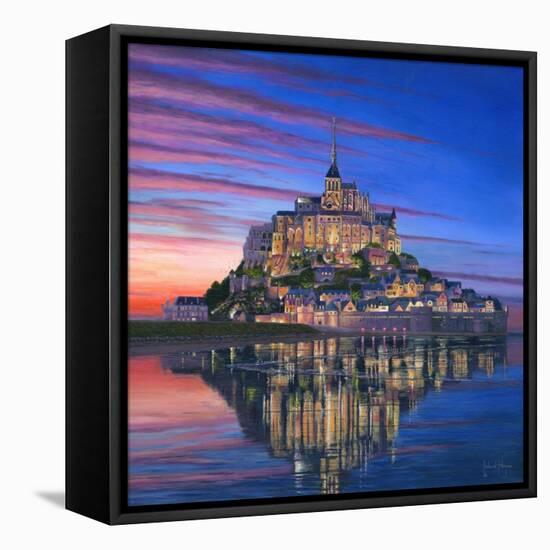 Mont Saint Michel Soir-Richard Harpum-Framed Stretched Canvas