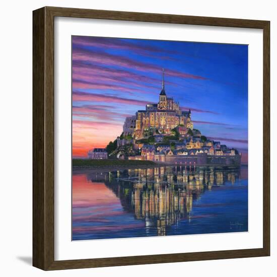 Mont Saint Michel Soir-Richard Harpum-Framed Art Print