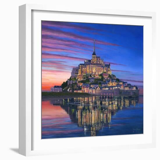 Mont Saint Michel Soir-Richard Harpum-Framed Art Print