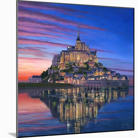 Mont Saint Michel Soir-Richard Harpum-Mounted Art Print