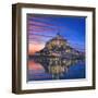 Mont Saint Michel Soir-Richard Harpum-Framed Art Print