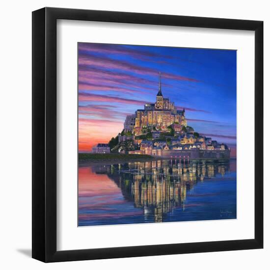 Mont Saint Michel Soir-Richard Harpum-Framed Art Print