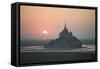 Mont Saint Michel Sunset-Philippe Manguin-Framed Stretched Canvas