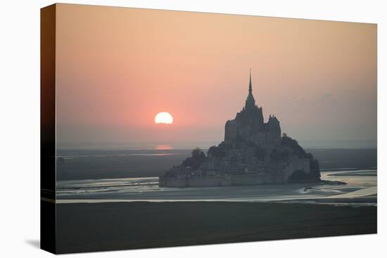 Mont Saint Michel Sunset-Philippe Manguin-Stretched Canvas